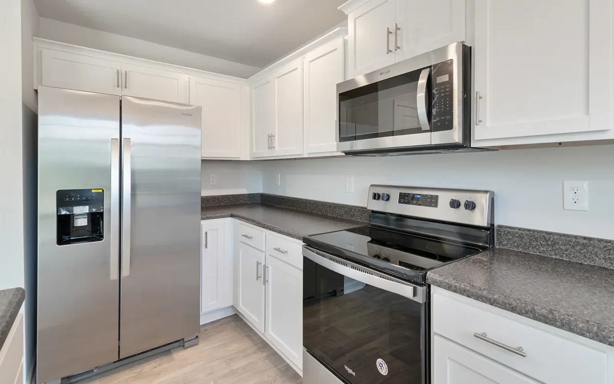 young adult first apartment kitchen appliance in an everyday setting