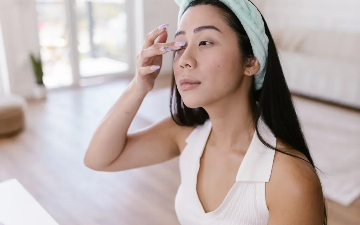 skincare bathroom natural light in an everyday setting