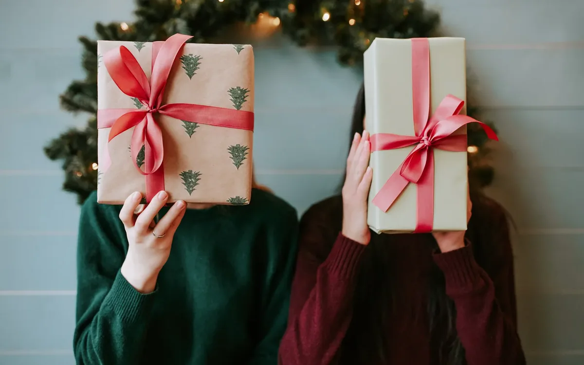friends travel gift luggage in an everyday setting